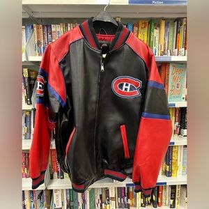 NHL Certified G-III Sports by Carl Banks Montreal Canadiens Faux Leather Jacket